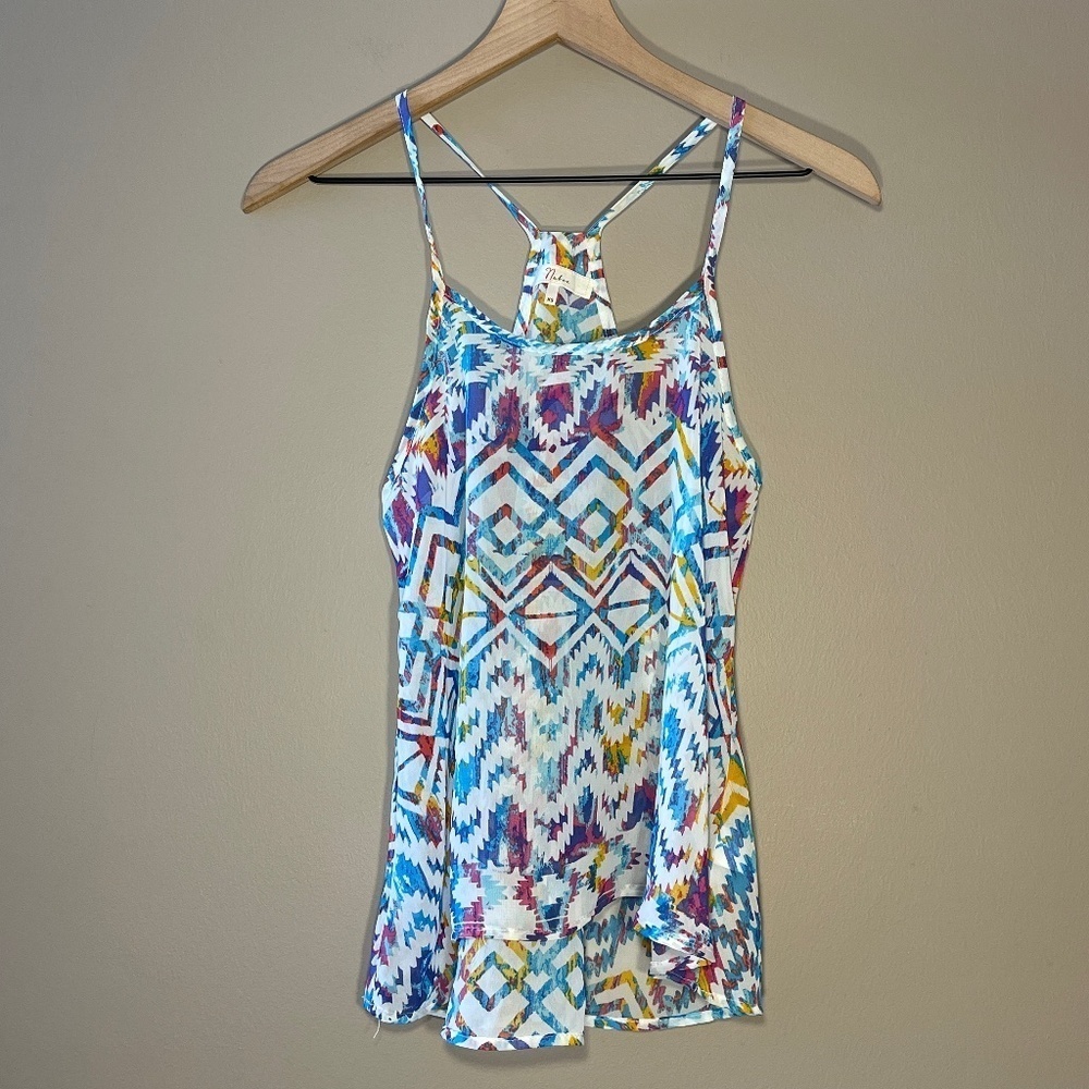 NABEE Patterned Sheer Tank XS